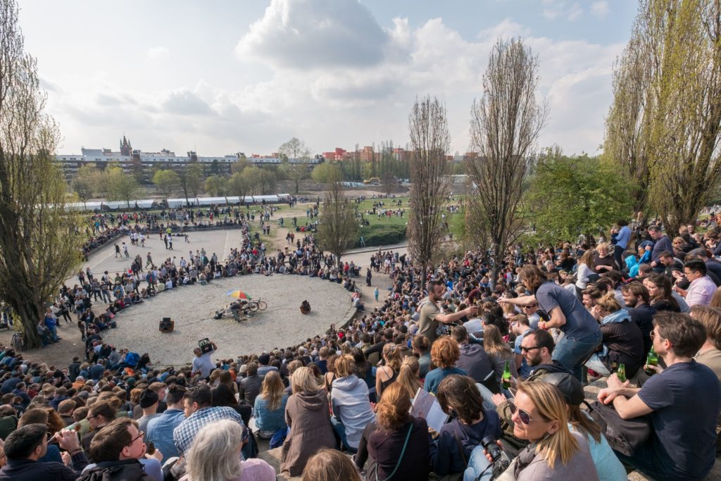 Our travel writing courses took us to Mauerpark