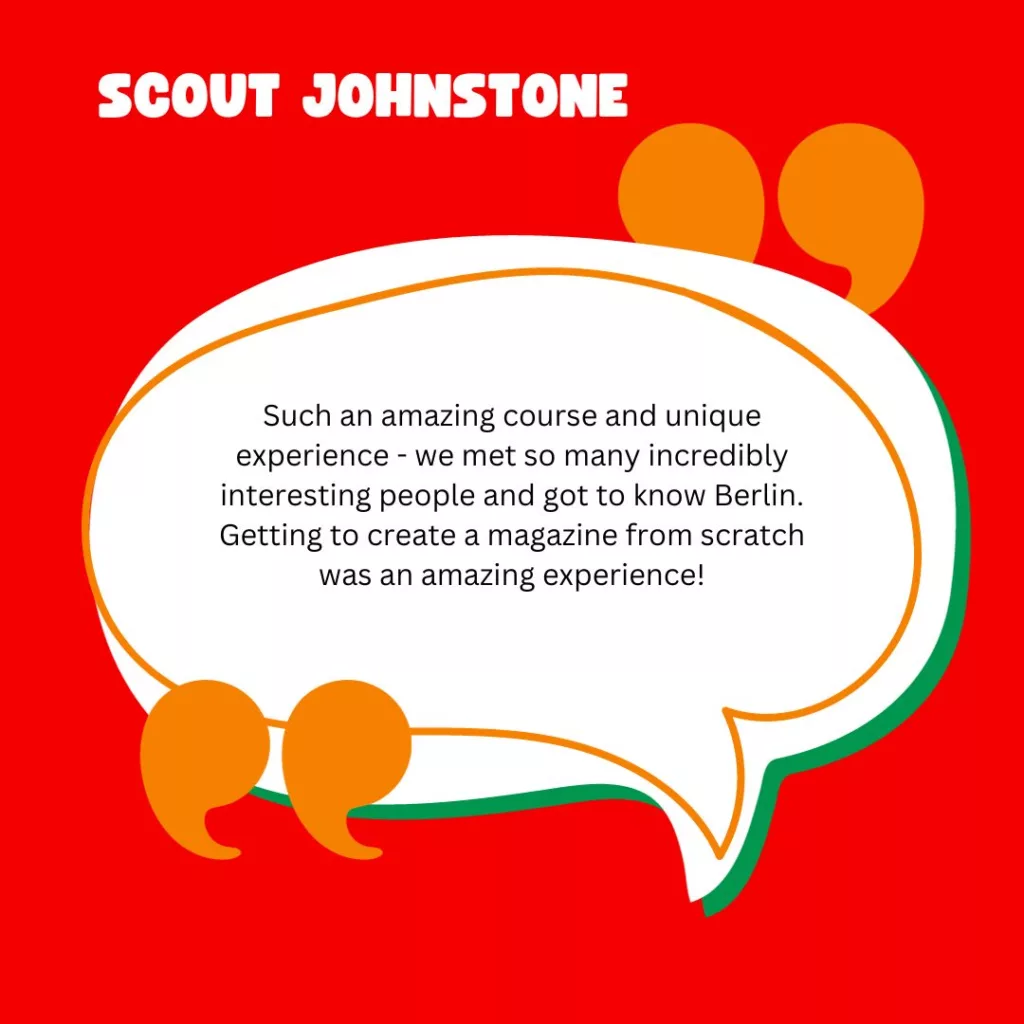 Testimonial from Scout Johnstone