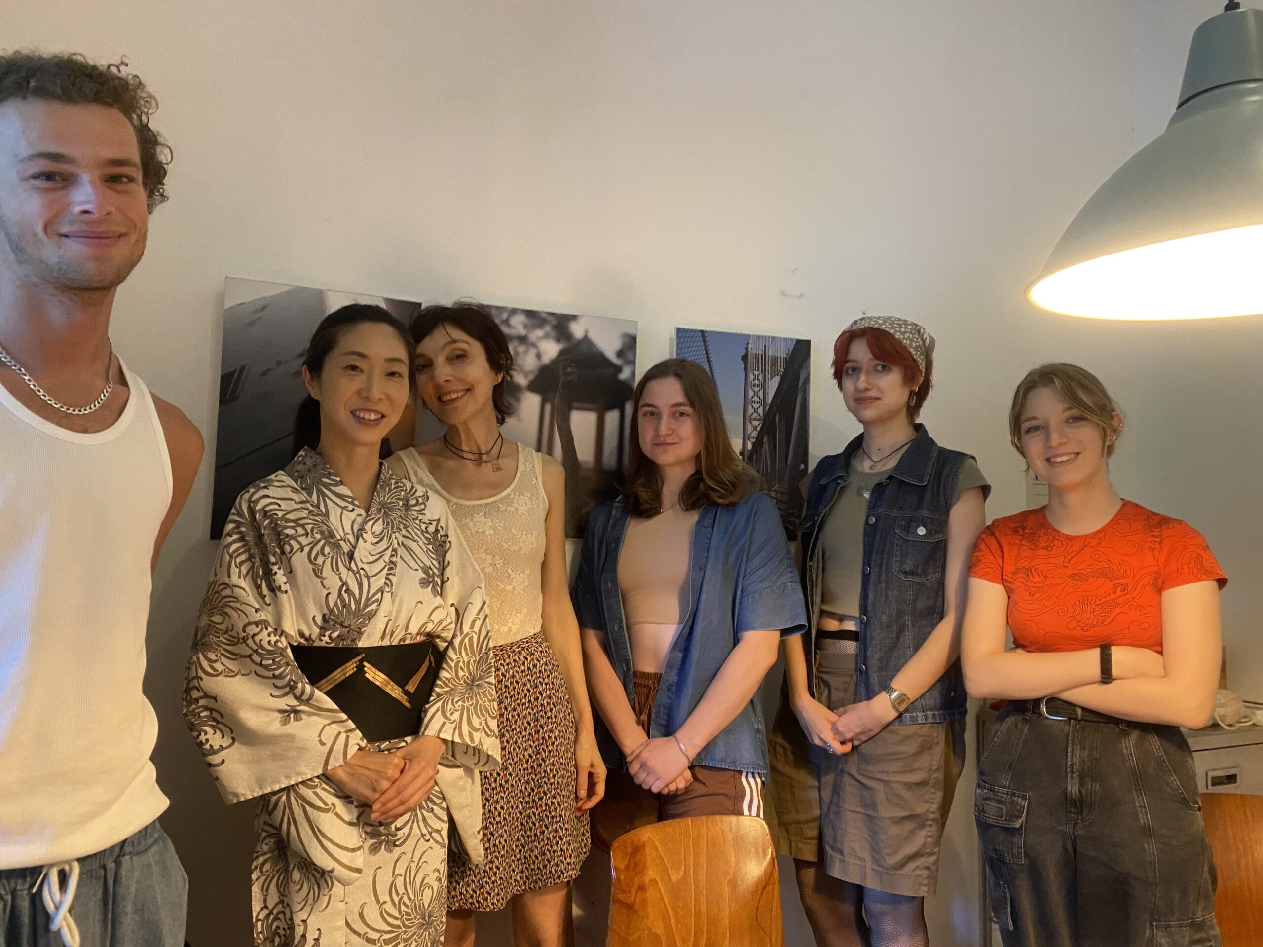 July journalism team after our group interview with Japanese dancer Chihoco Yanagi