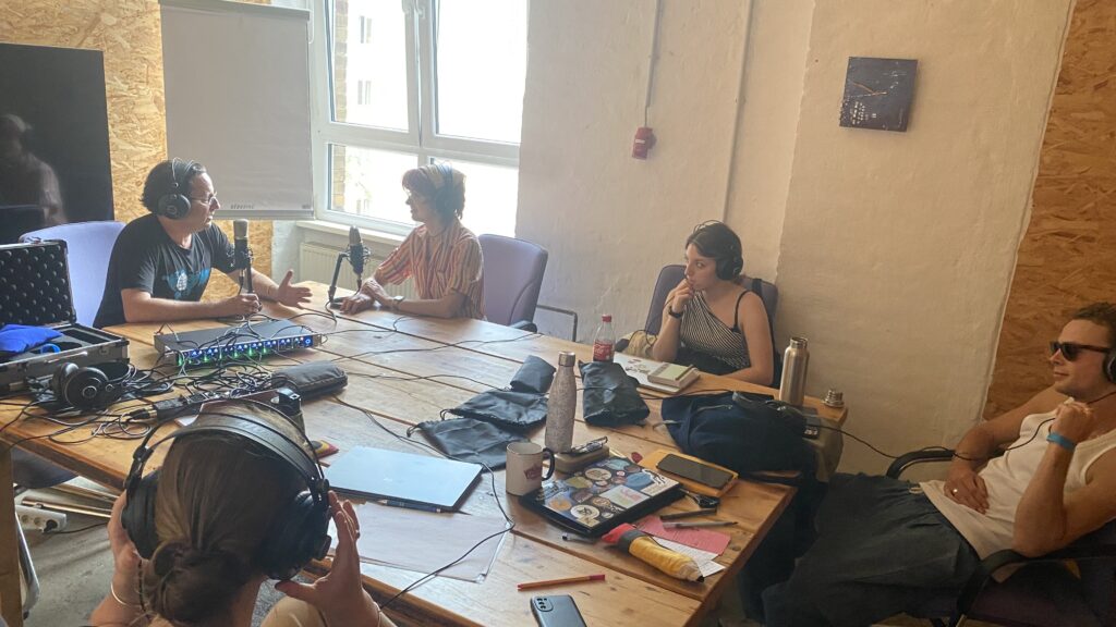 Our July journalism programme podcasting workshop