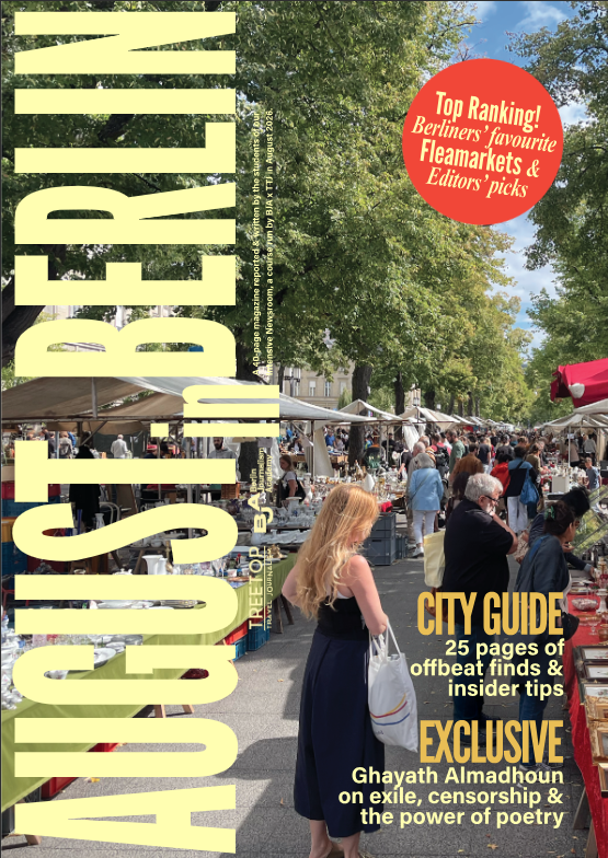 The front cover of the magazine from our August 2026 journalism course in Berlin