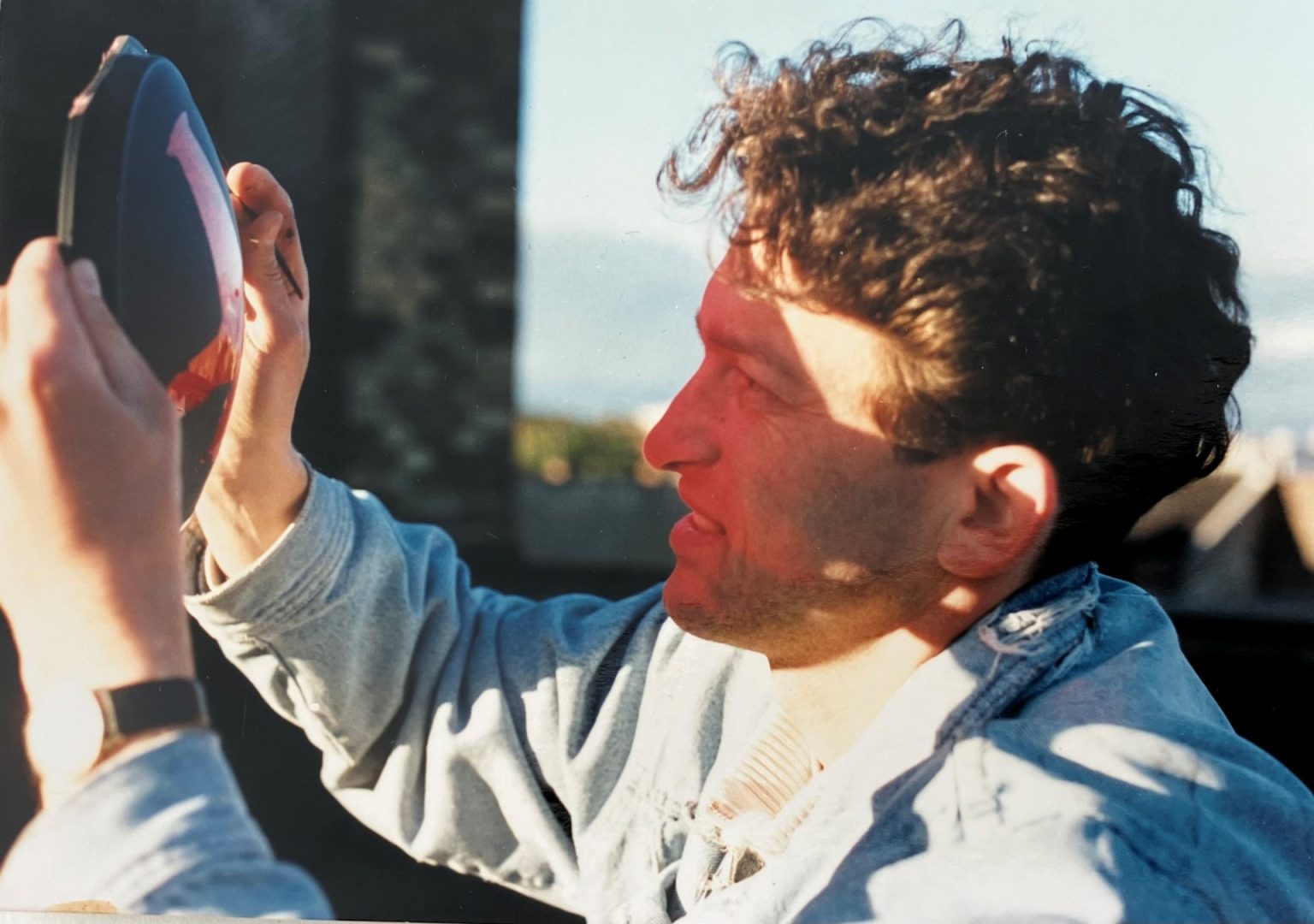 Markus Heckhausen with his Ampelmann prototype